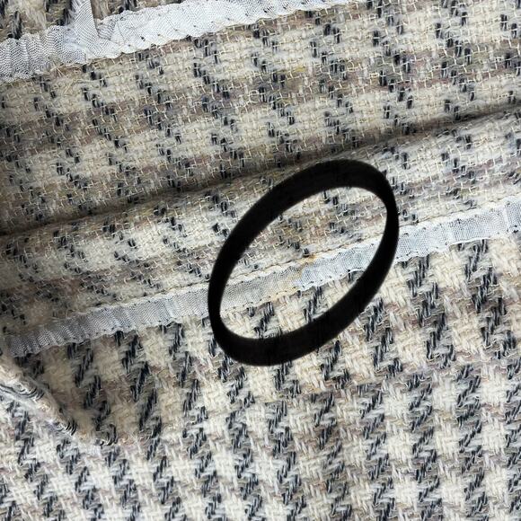 Vintage Century Of Boston Wool Blend Houndstooth Fitted Pencil Straight Skirt - Picture 3 of 11